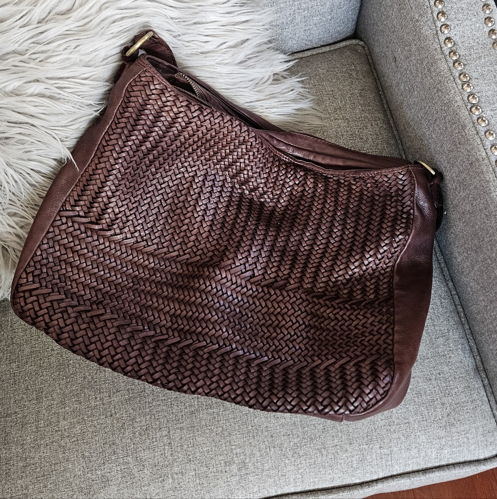 Fiori Di Firenze Italian leather bag Burgandy